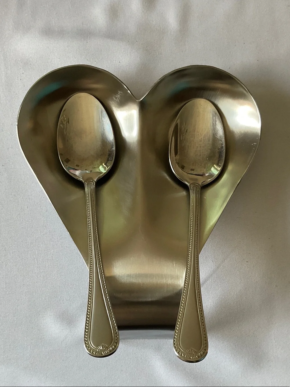 Stainless Steel Double Spoon Rest